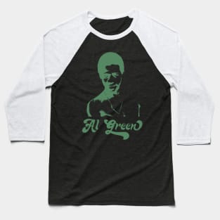 Al Green Retro 70s Style Fan Art Design Baseball T-Shirt